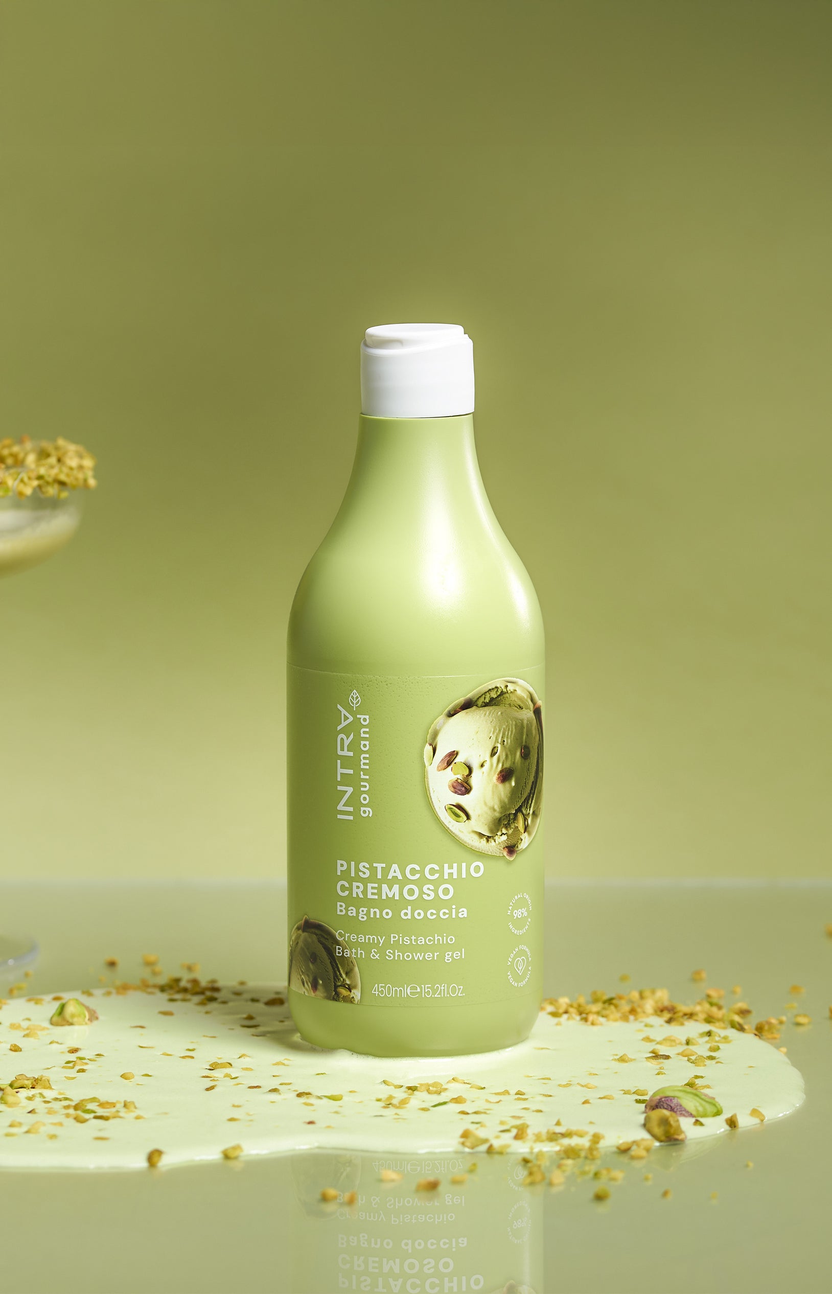 Gel douche doux - Pistache - 450 ml
