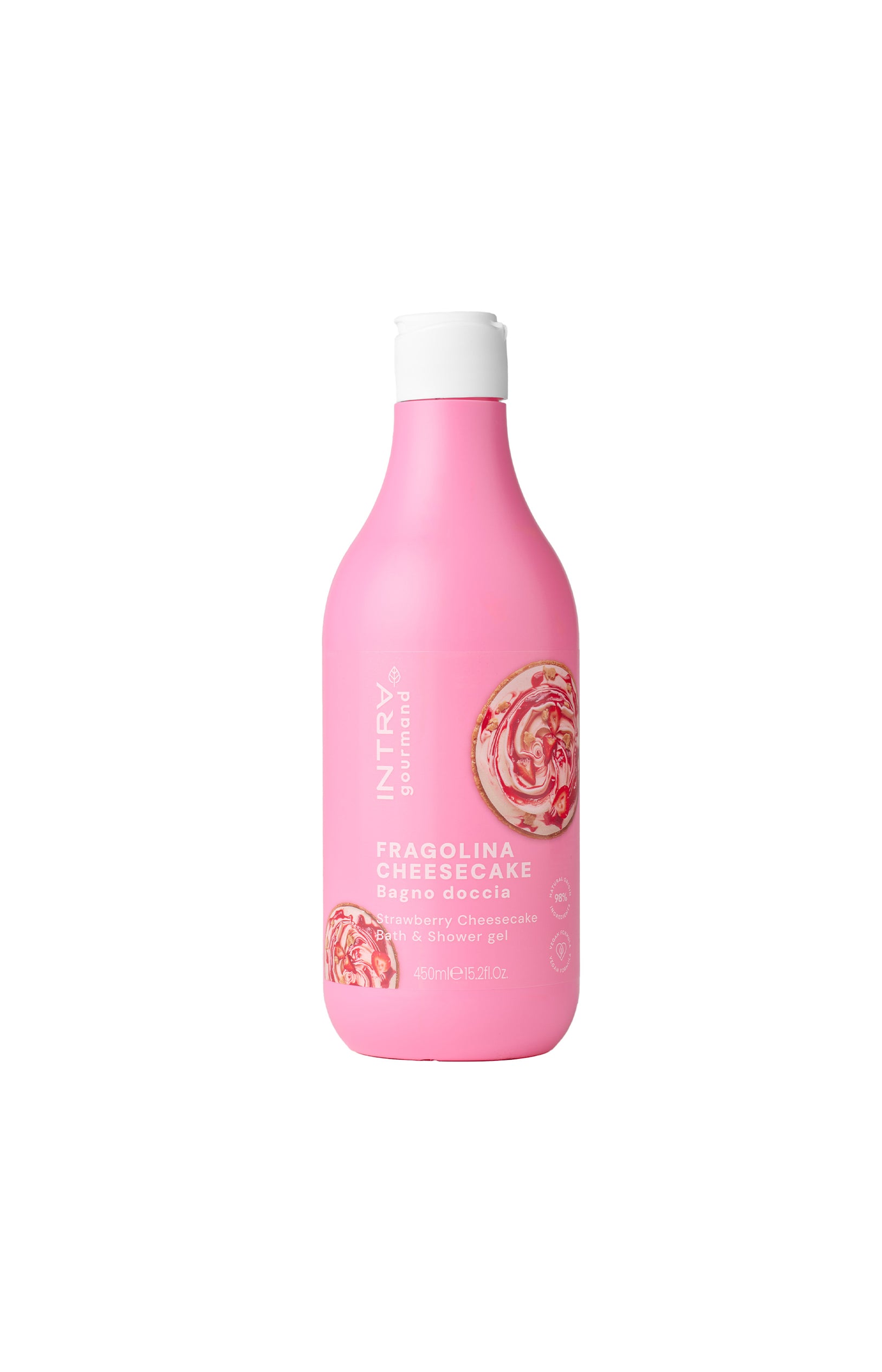 Gel douche doux - Cheesecake fraise - 450 ml