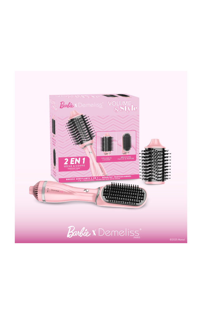 Brosse soufflante Barbie - Rose