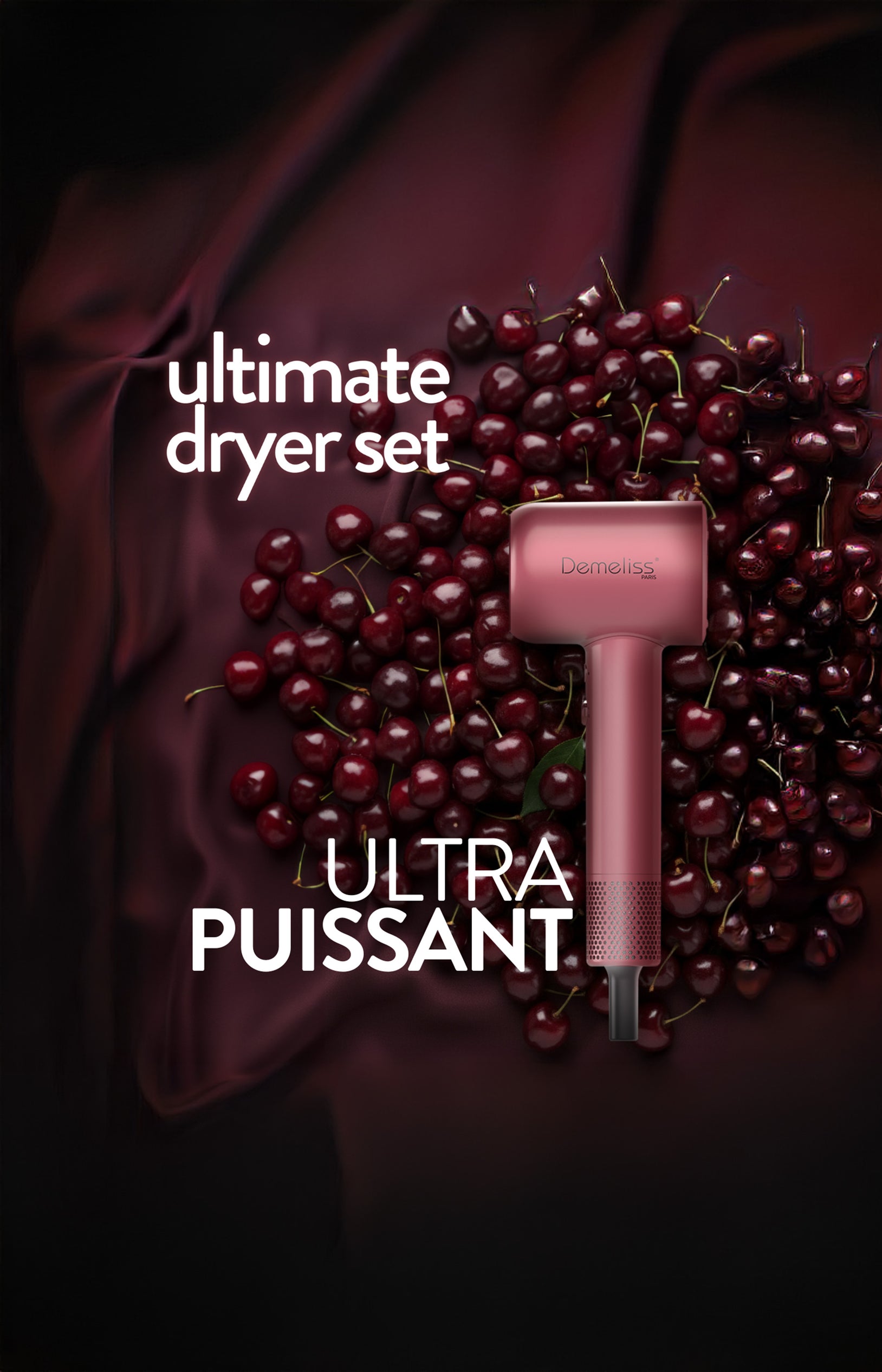 Sèche cheveux coiffant - Cherry Chérie