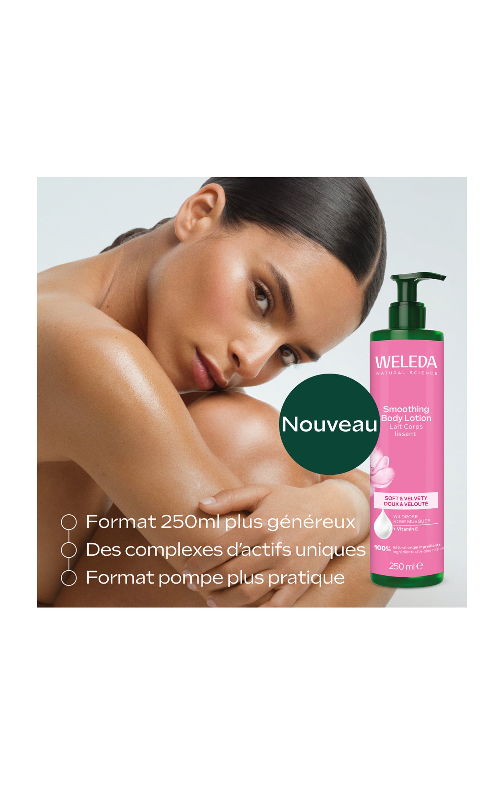 Lait corps lissant - Rose musquée - 250 ml