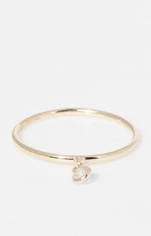 Bague Pierette - Or jaune 375/1000 & Zirconium