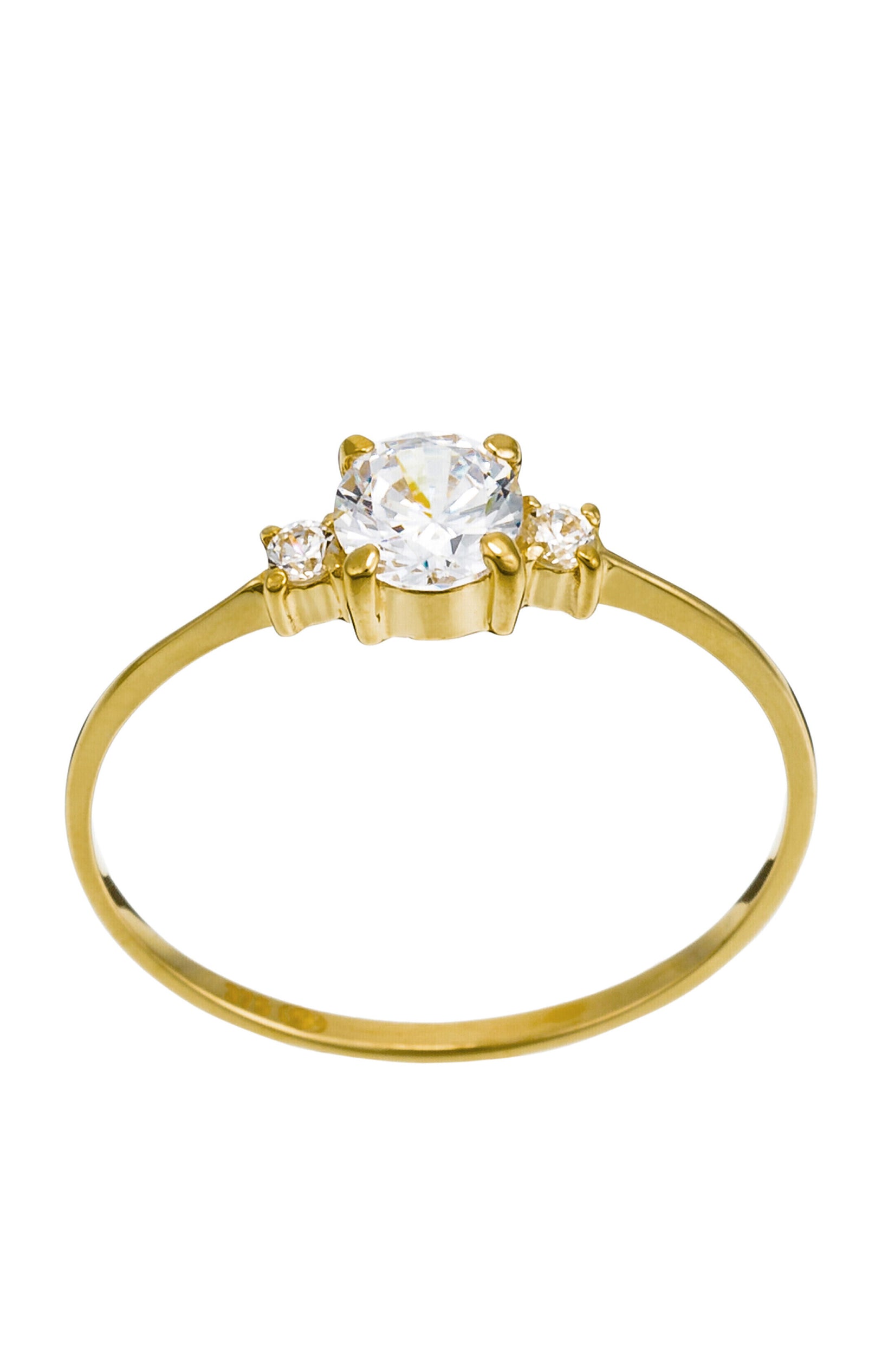 Bague Intuition - Or Jaune 375/1000 & Zirconium