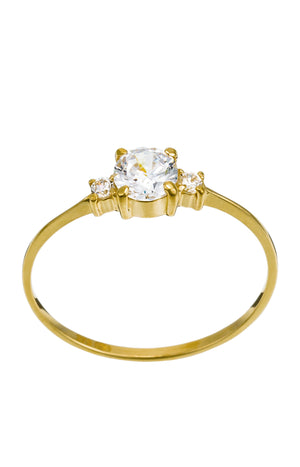 Bague Intuition - Or Jaune 375/1000 & Zirconium