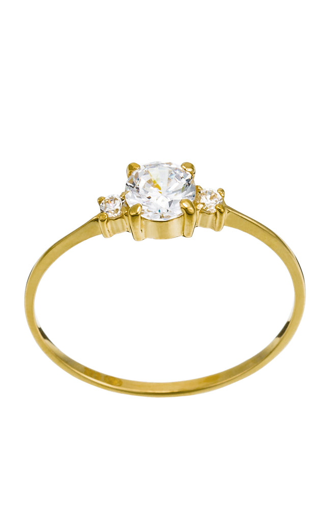 Bague Intuition - Or Jaune 375/1000 & Zirconium