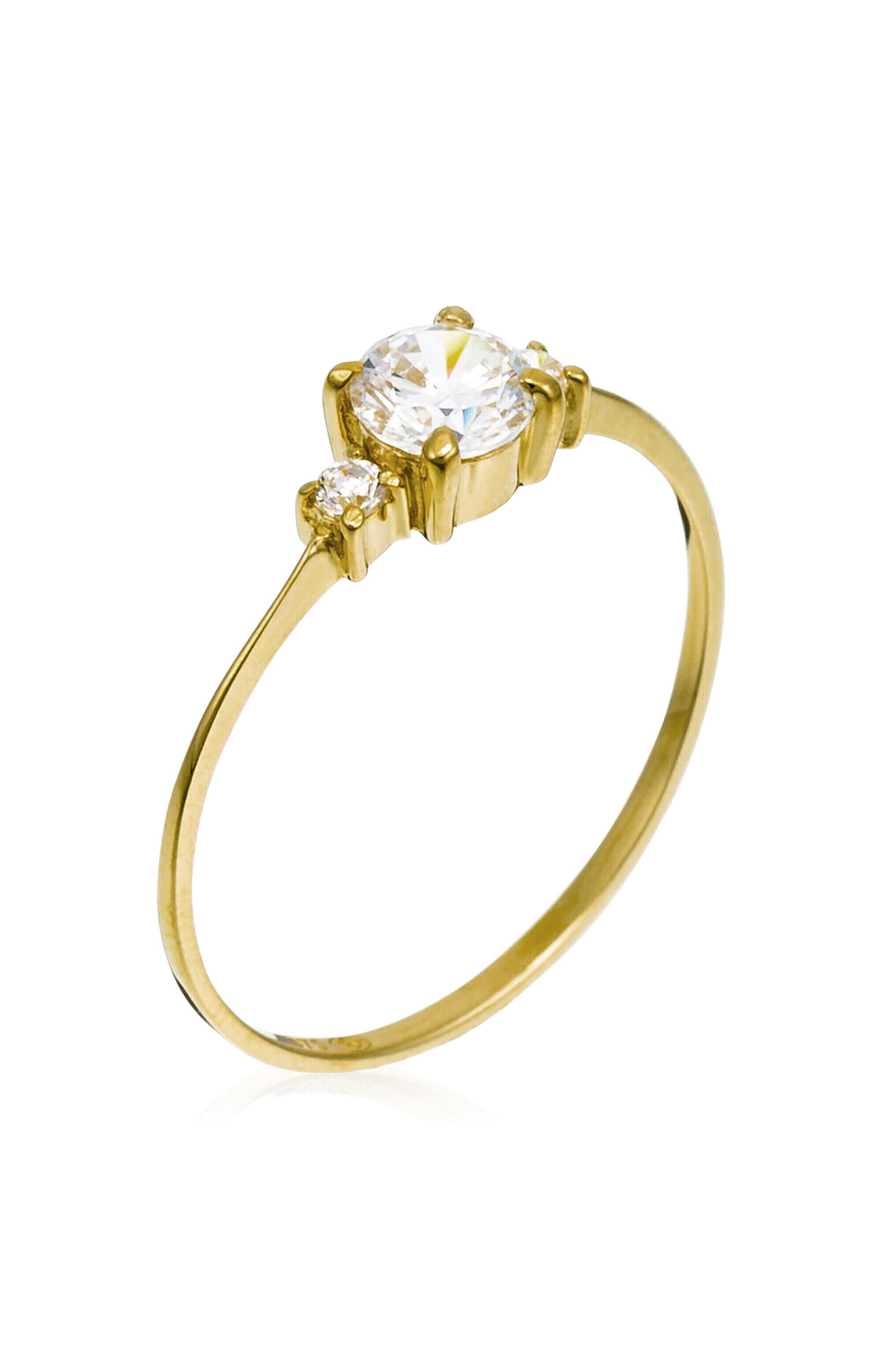 Bague Intuition - Or Jaune 375/1000 & Zirconium