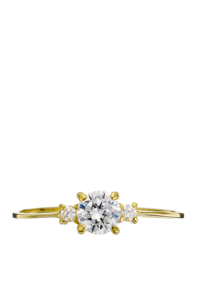 Bague Intuition - Or Jaune 375/1000 & Zirconium