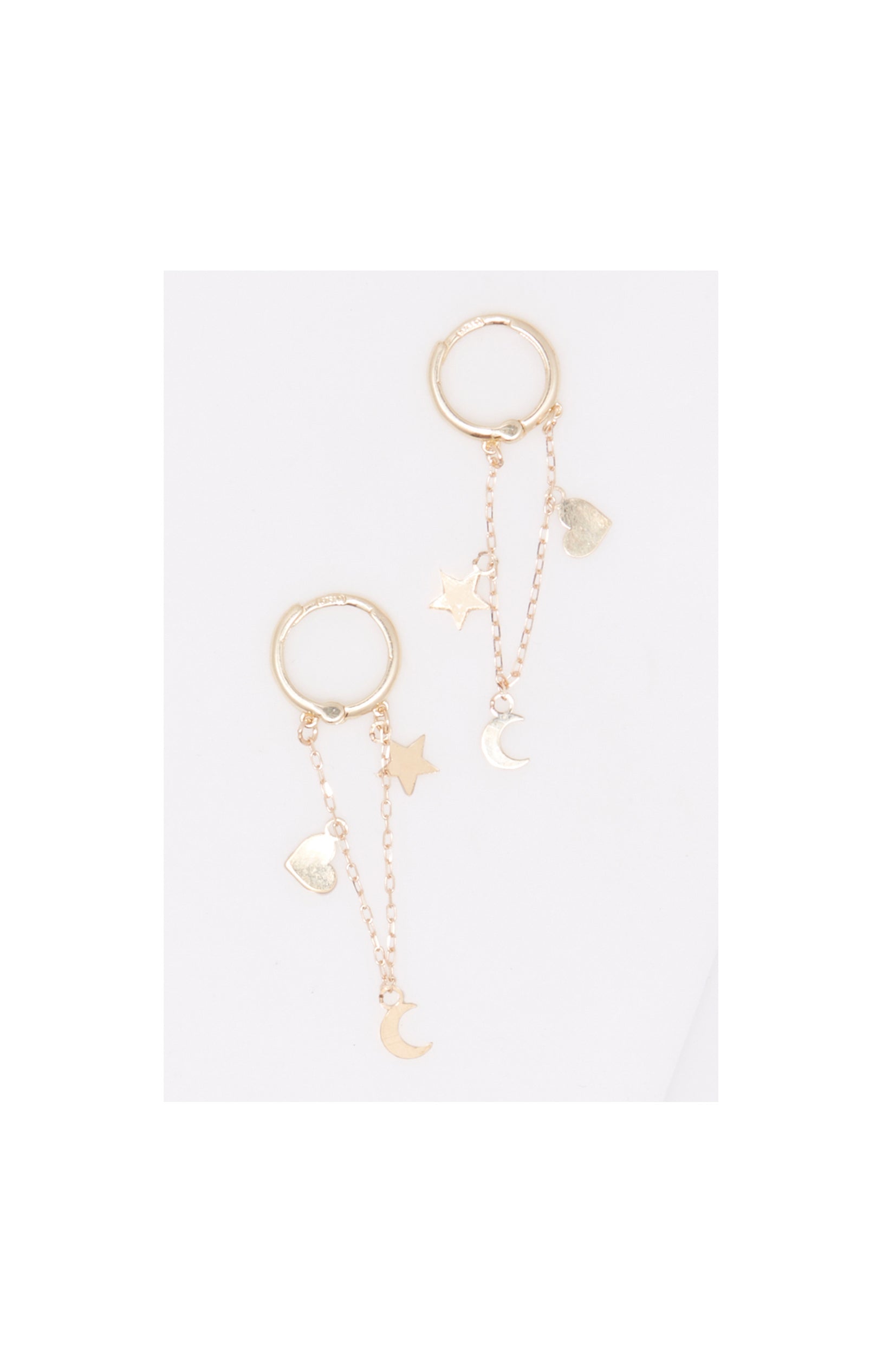 Boucles d'oreilles Love - Or jaune 375/1000