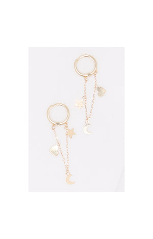 Boucles d'oreilles Love - Or jaune 375/1000