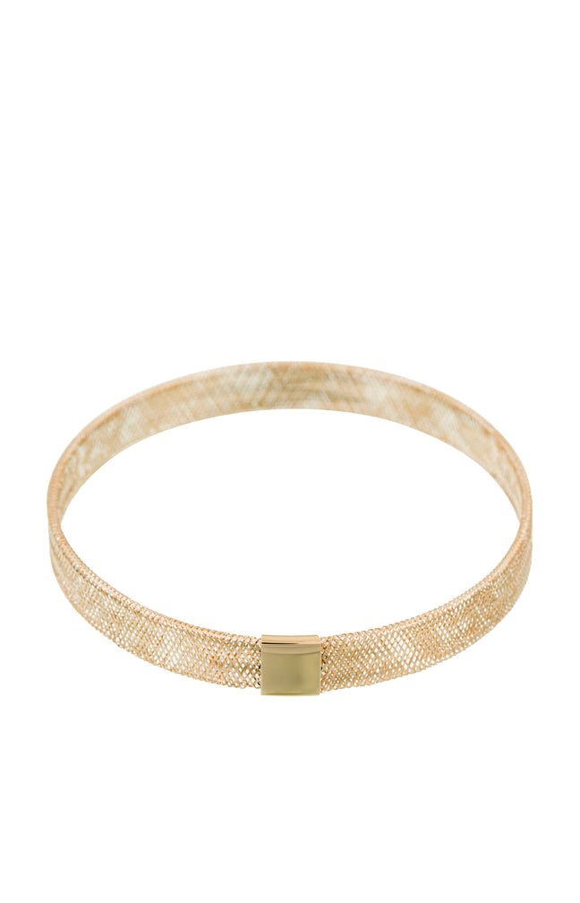 Bracelet Maille Tissée - Or jaune 375/1000