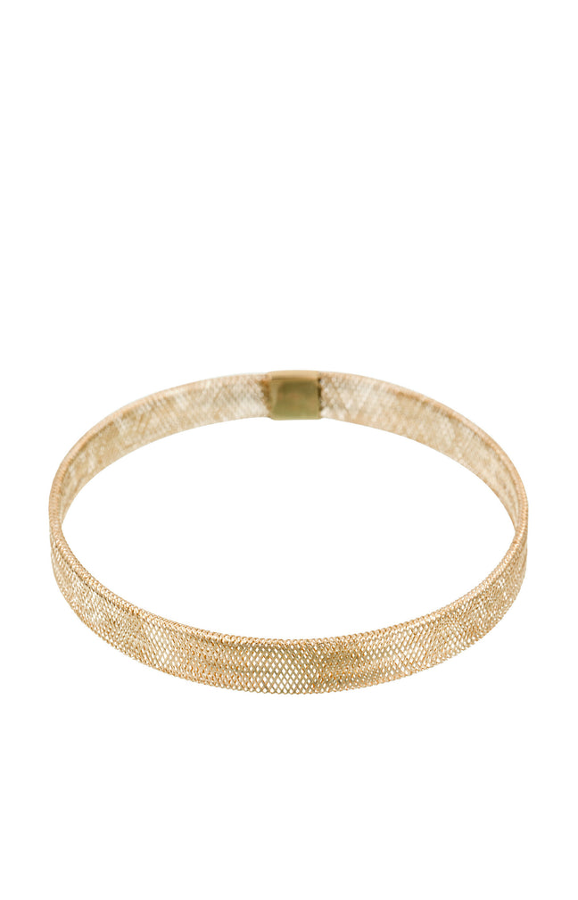 Bracelet Maille Tissée - Or jaune 375/1000