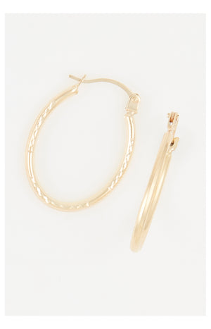 Créoles Olivia - Or Jaune 375/1000