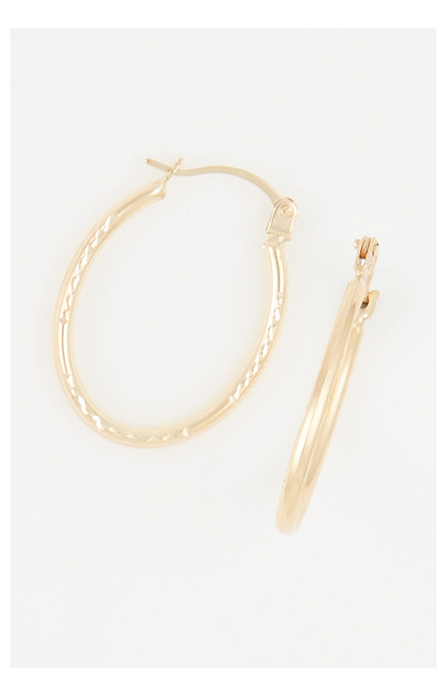 Créoles Olivia - Or Jaune 375/1000