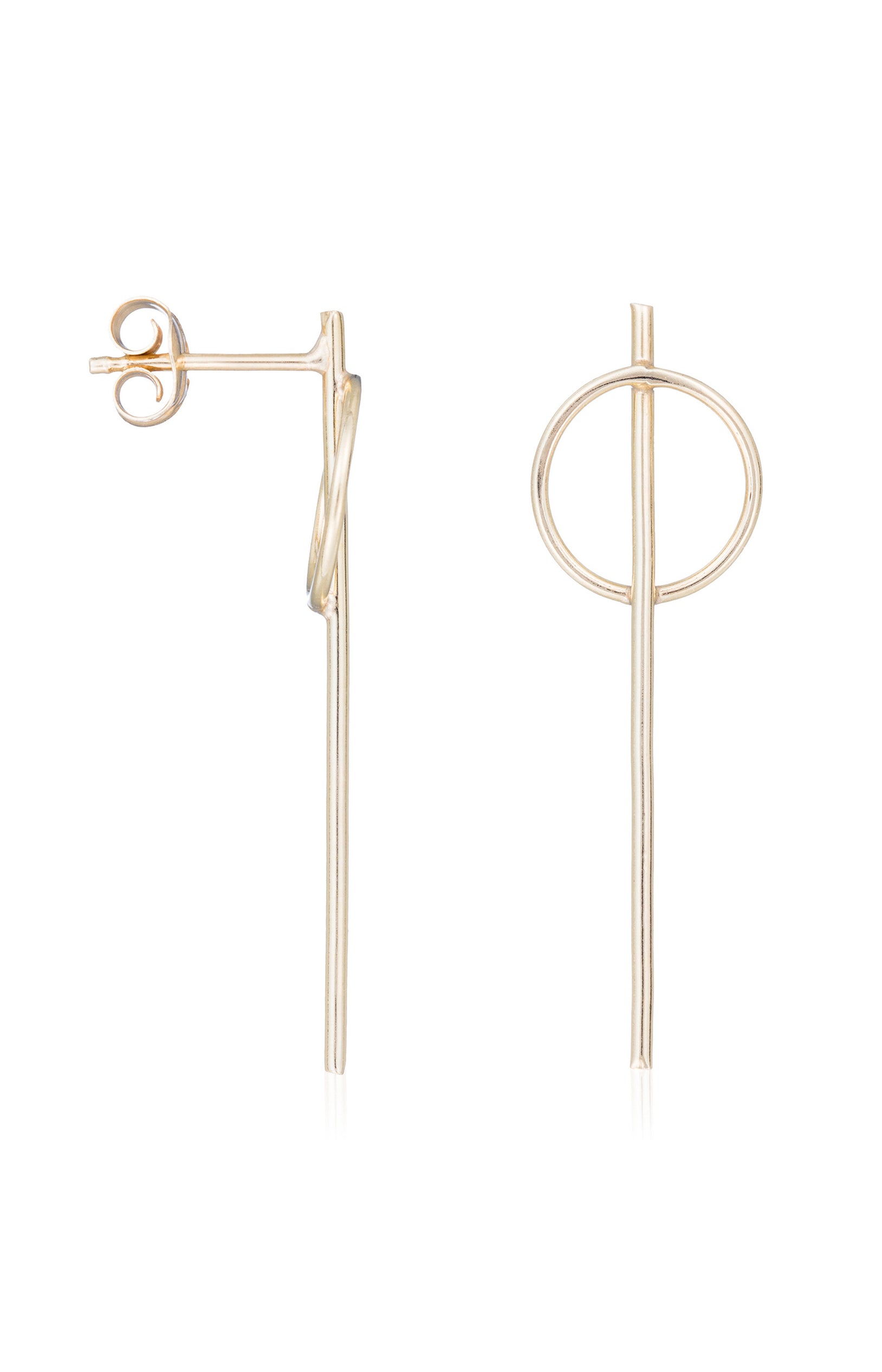 Boucles d'oreilles Epées - Or Jaune 375/1000