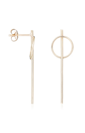 Boucles d'oreilles Epées - Or Jaune 375/1000