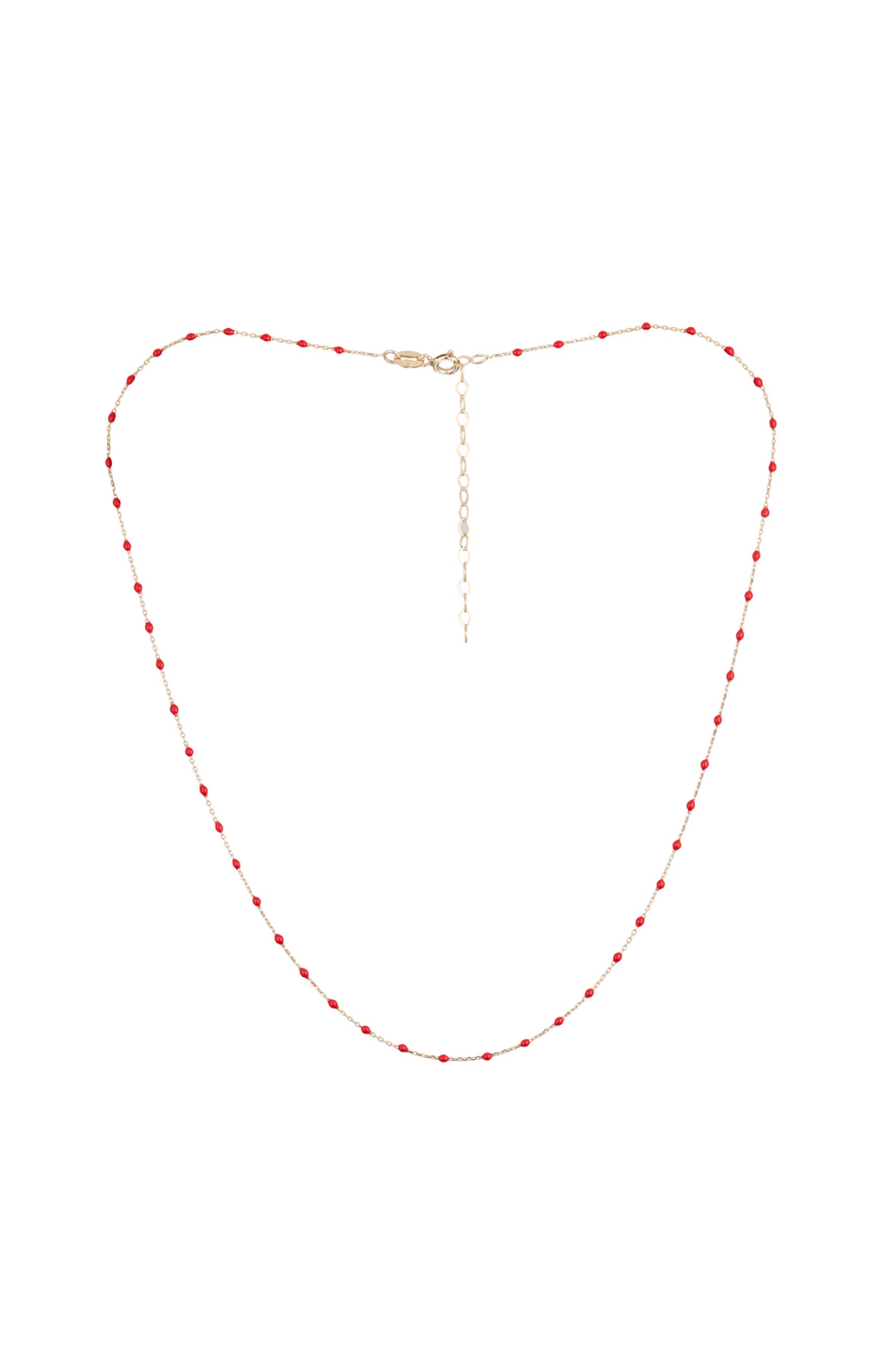 Collier Amada Rouge - Or jaune 375/1000