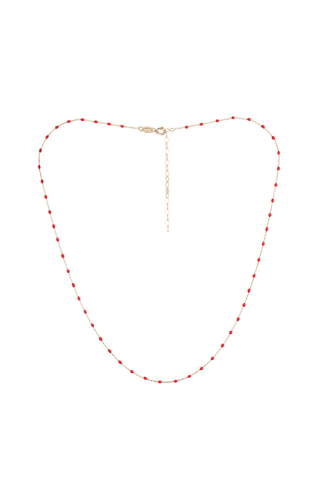 Collier Amada Rouge - Or jaune 375/1000