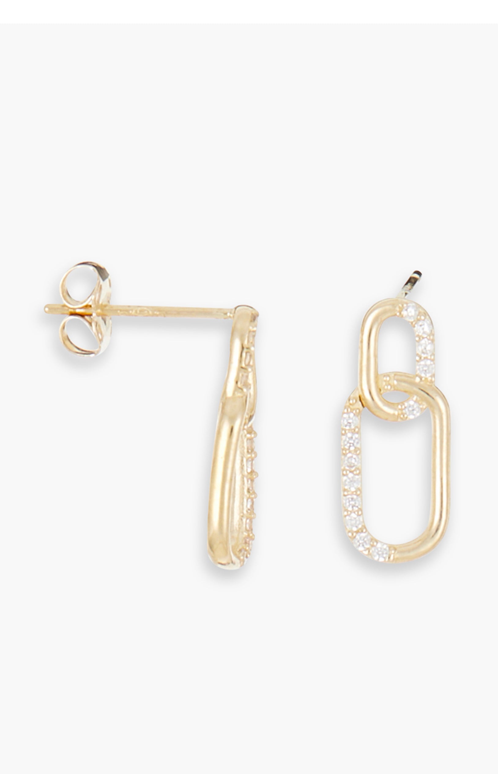 Boucle d'oreilles Erika - Or Jaune 375/1000 & Zirconium