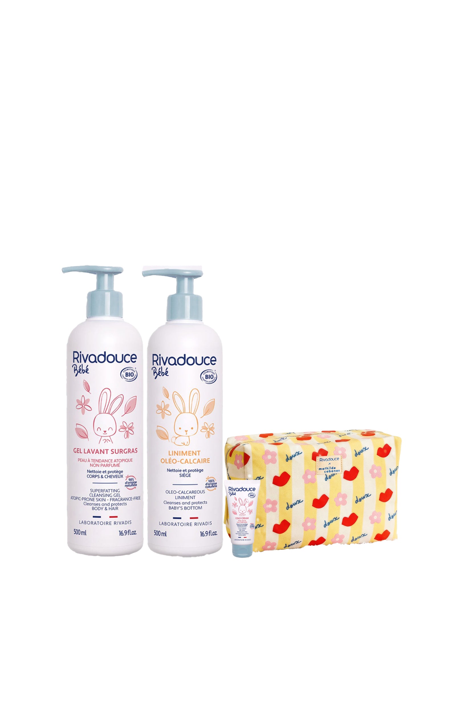 Coffret soin - Peau sensible - 3 produits & une trousse