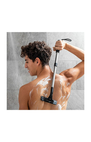 Rasoir dos & corps - Manche extensible - Noir