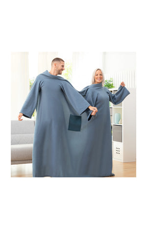 Couverture manches doubles - Bleu