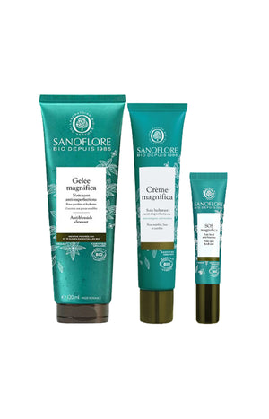 Soins anti-imperfections bio - Aqua Magnifica - Peaux mixtes à grasses - 3 produits