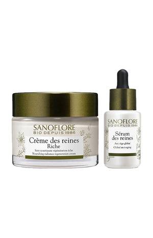 Crème riche & sérum des reines bio - Peaux matures