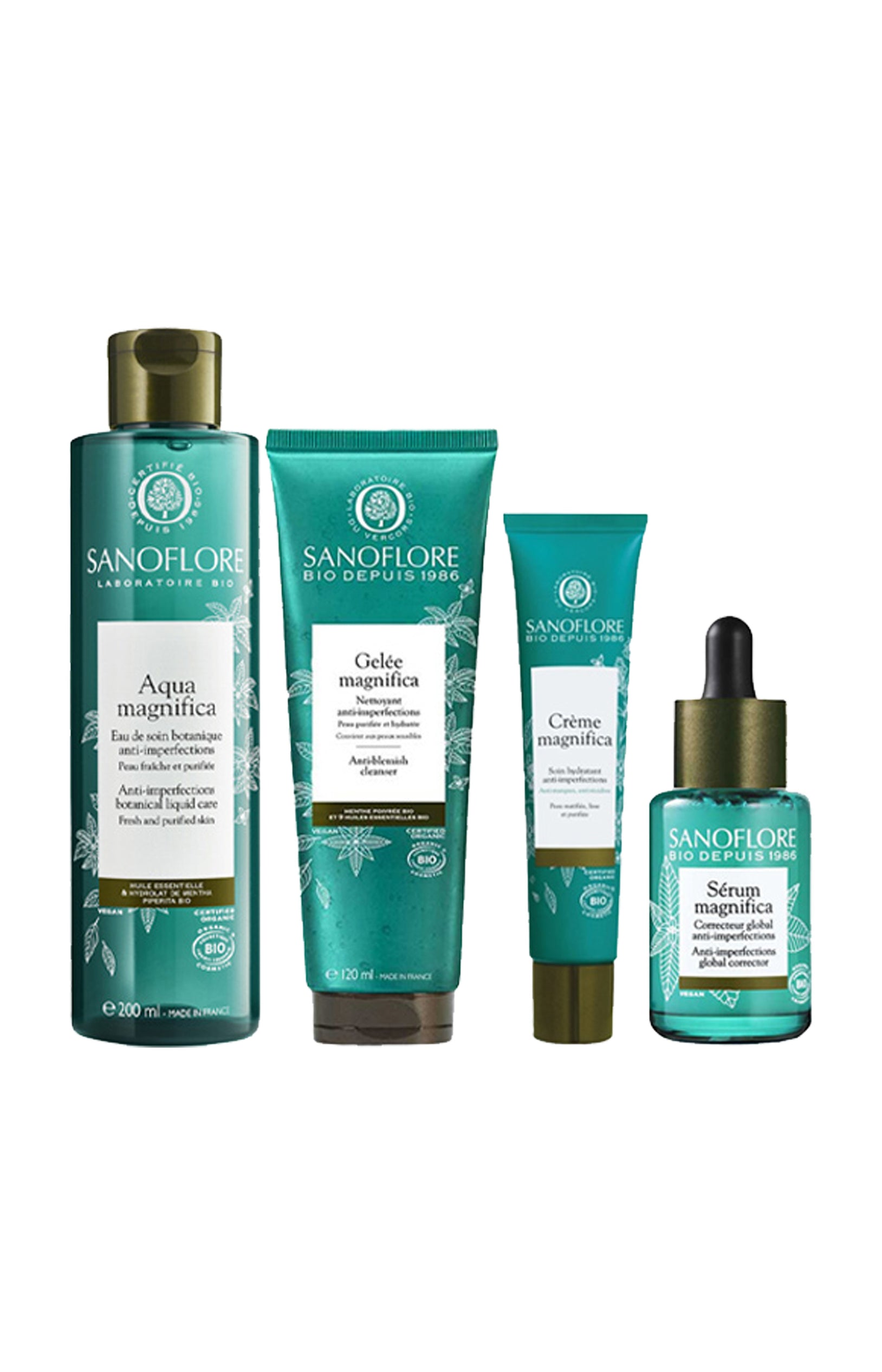 Routine anti-imperfections bio - Magnifica - 4 produits