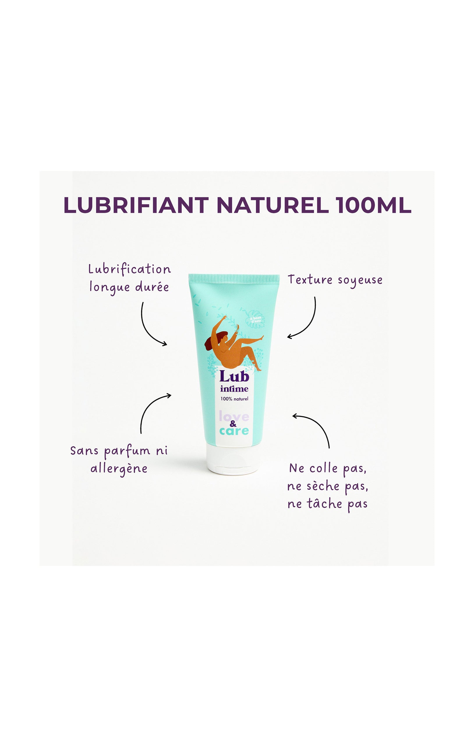 Lubrifiant eau - 100% naturel - 100 ml
