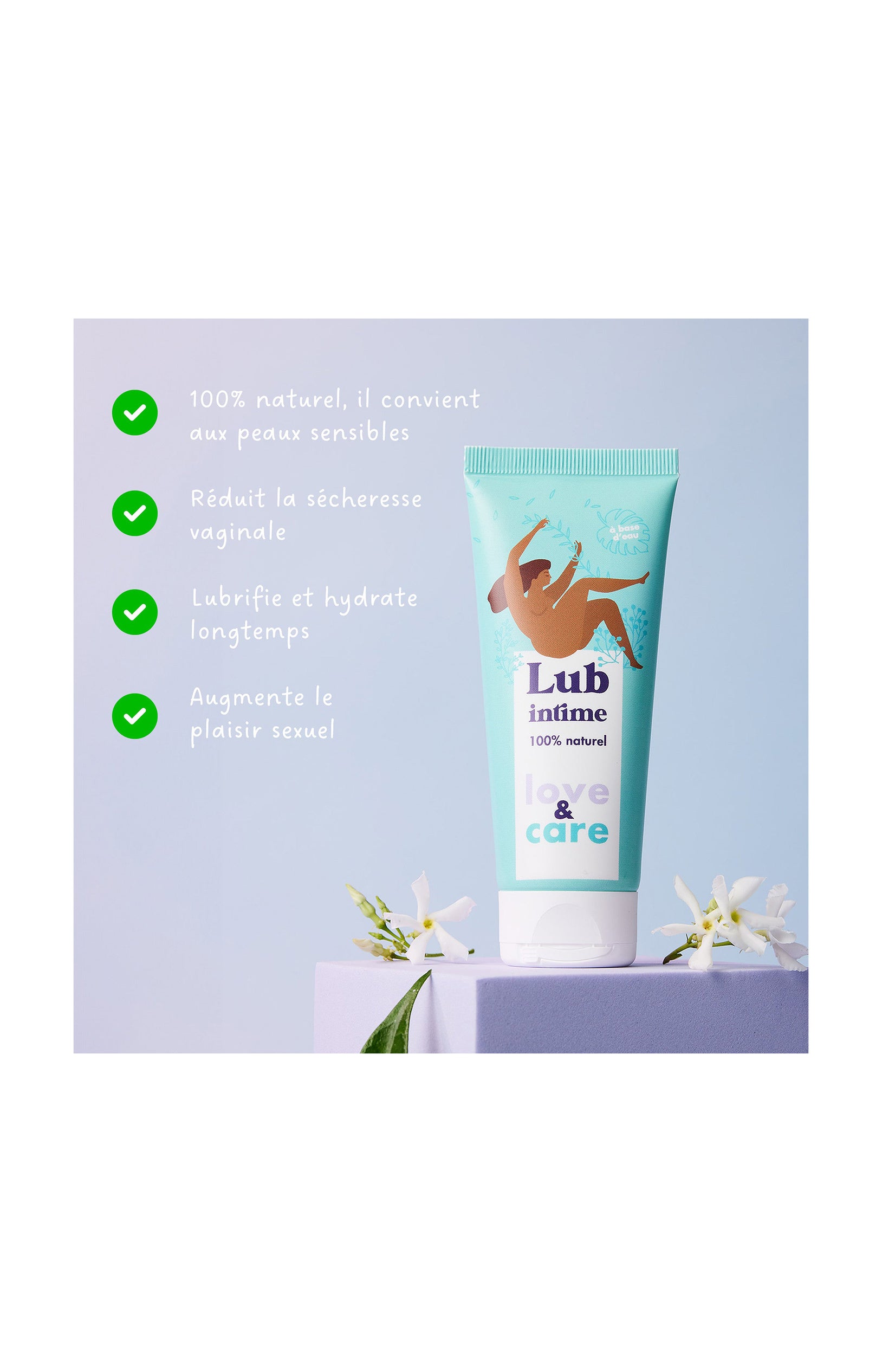 Lubrifiant eau - 100% naturel - 100 ml