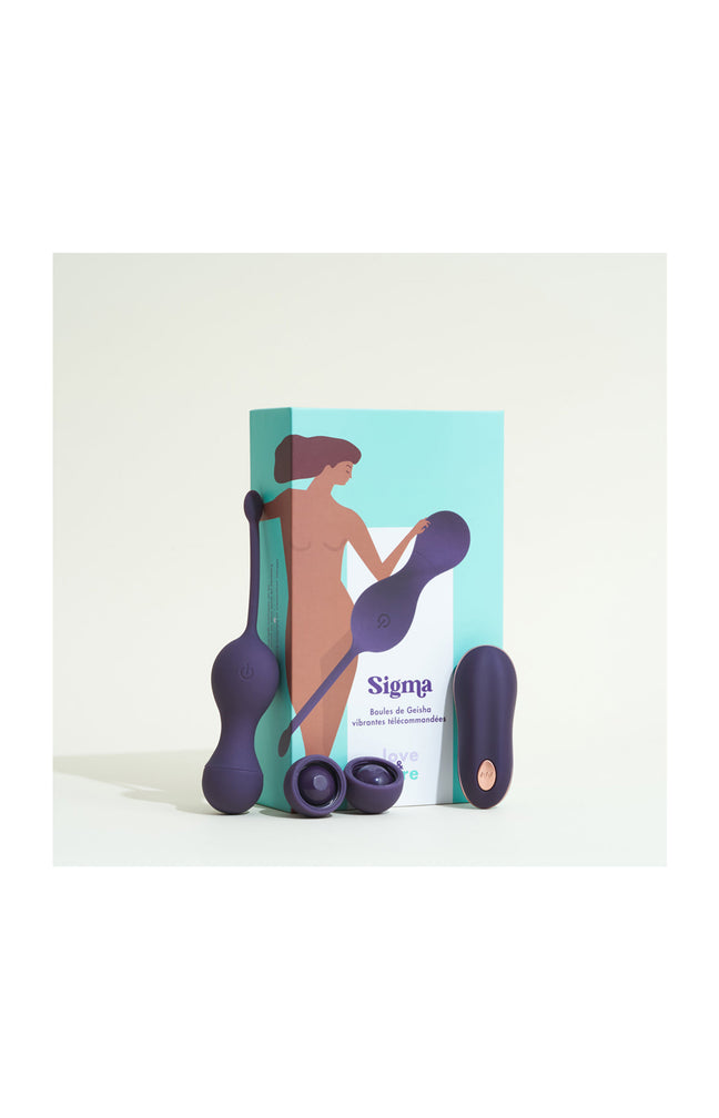 Boules de Geisha vibrantes télécommandé - Sigma