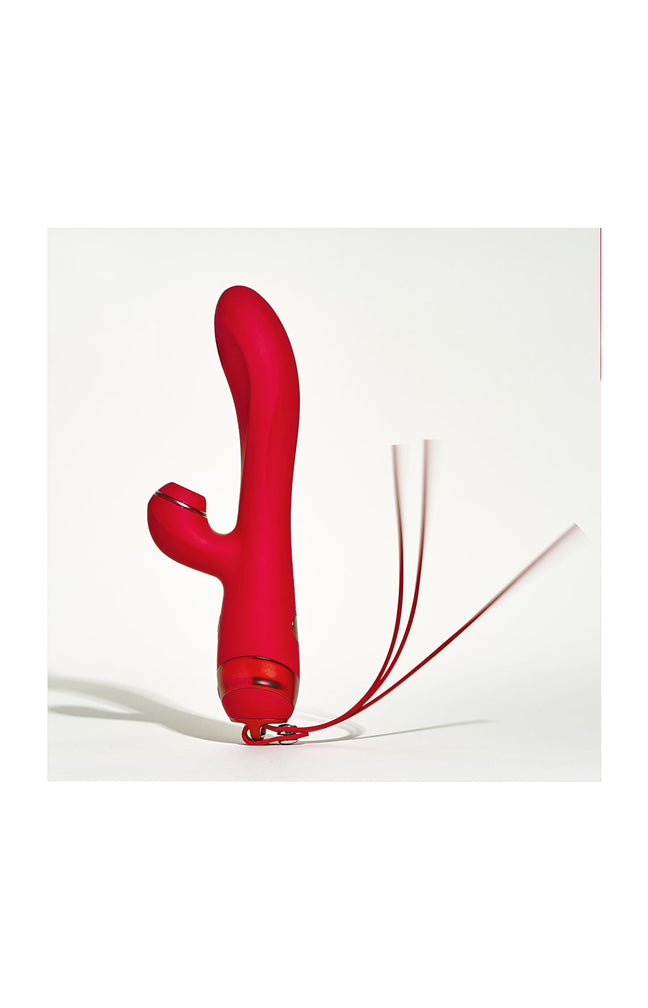 Rabbit silicone à aire pulsé - Bali - Rouge