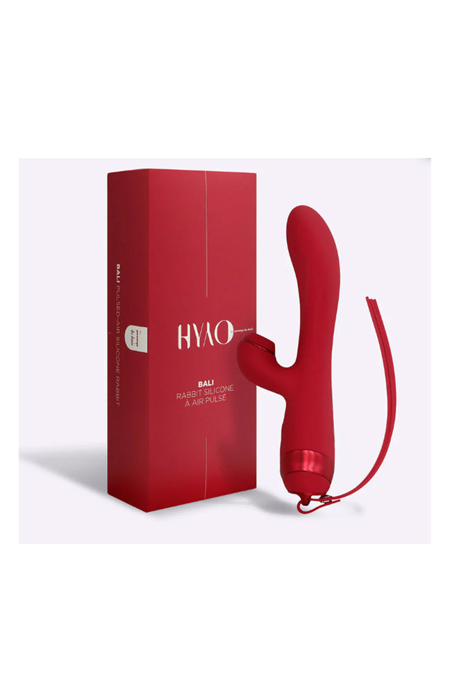 Rabbit silicone à aire pulsé - Bali - Rouge