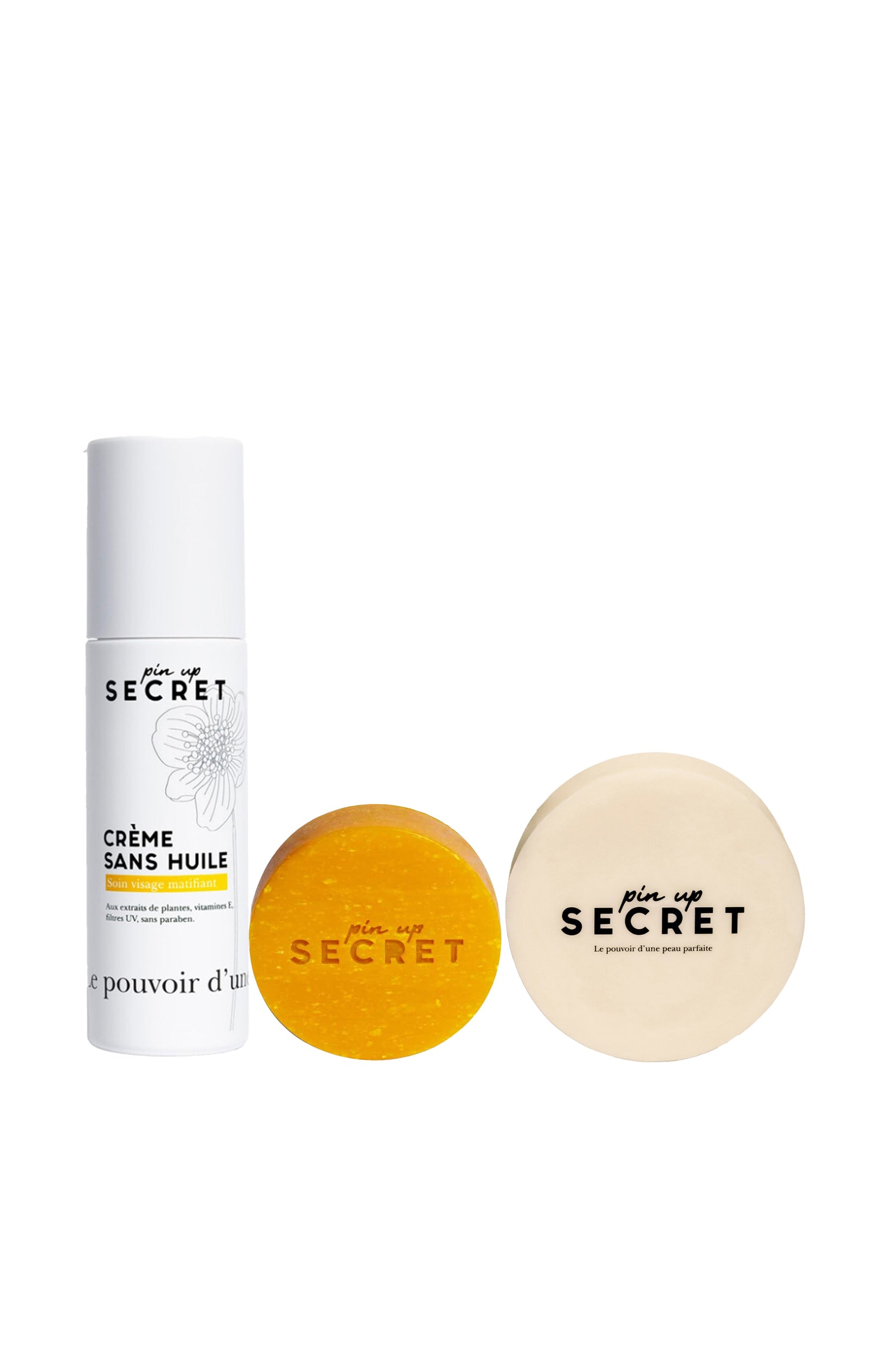 Savon, masque solide & crème sans huile - Visage