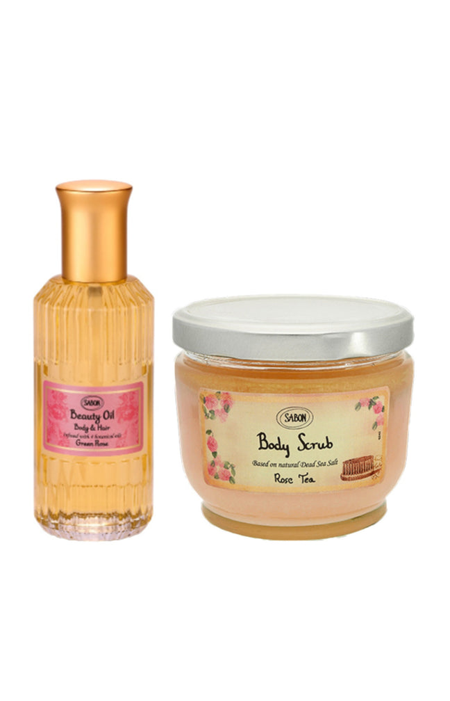 Huile  & gommage - Rose