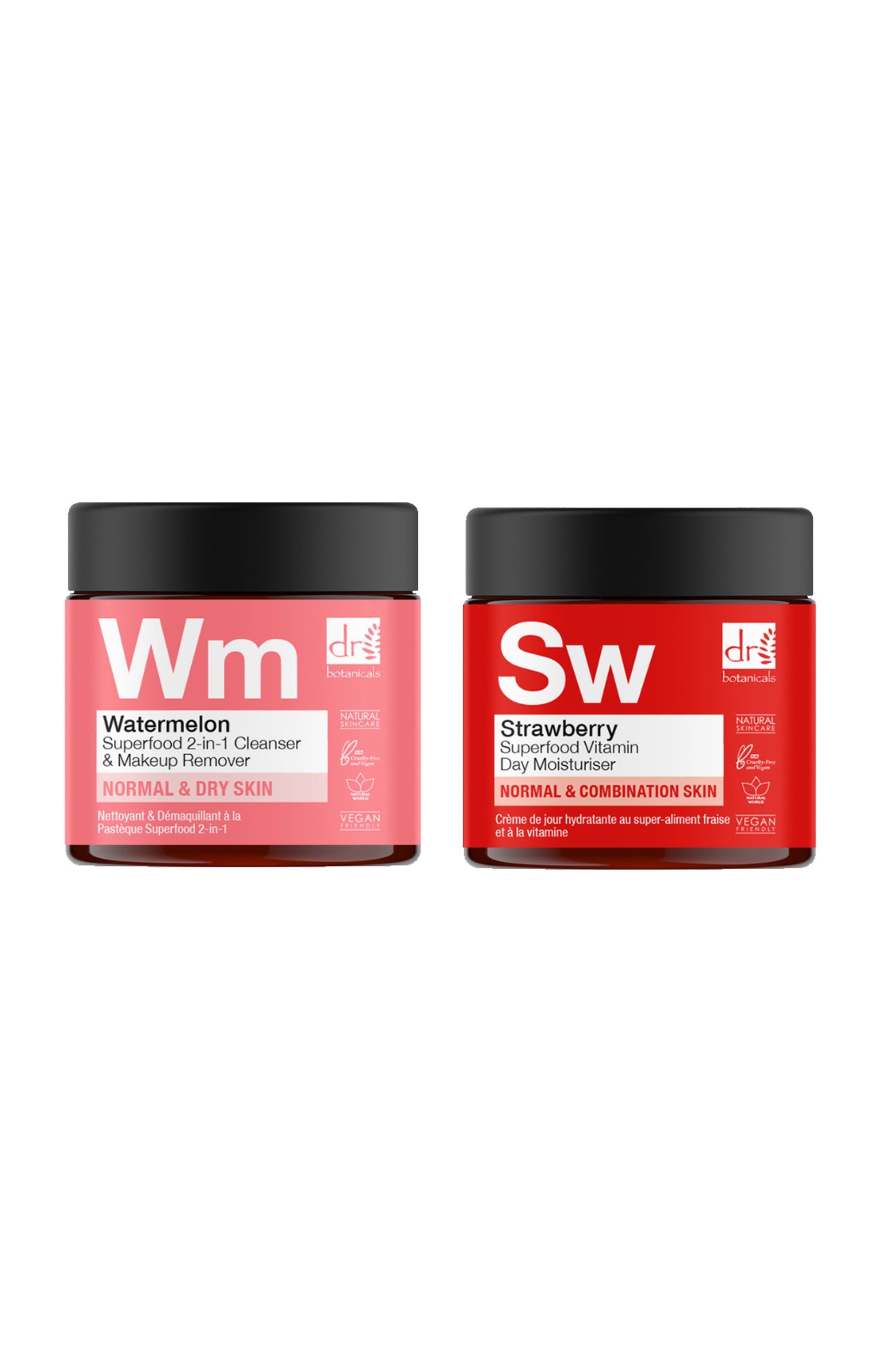 Nettoyant & crème hydratante - 2 produits