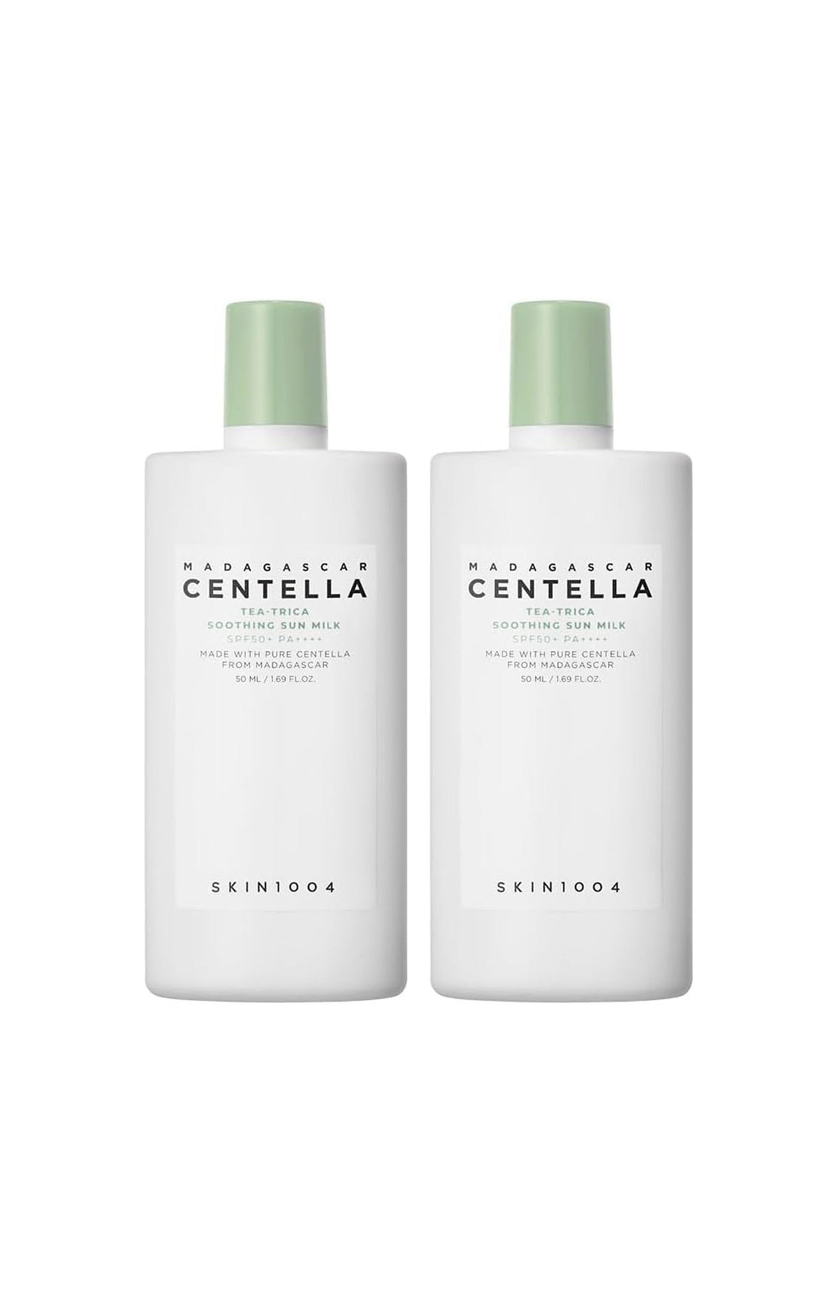 Laits solaires SPF50 - Madagascar Centella - 2 x 50 ml