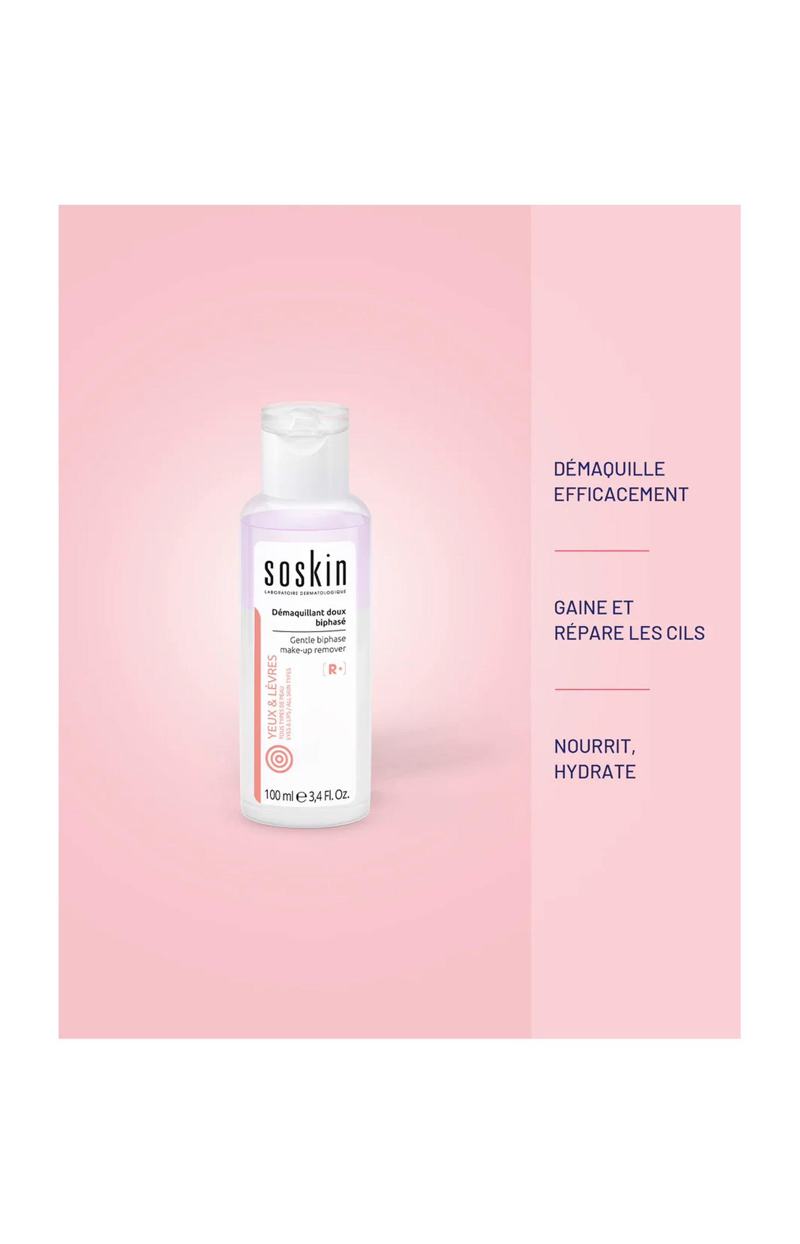 Démaquillant doux biphasé - 100 ml