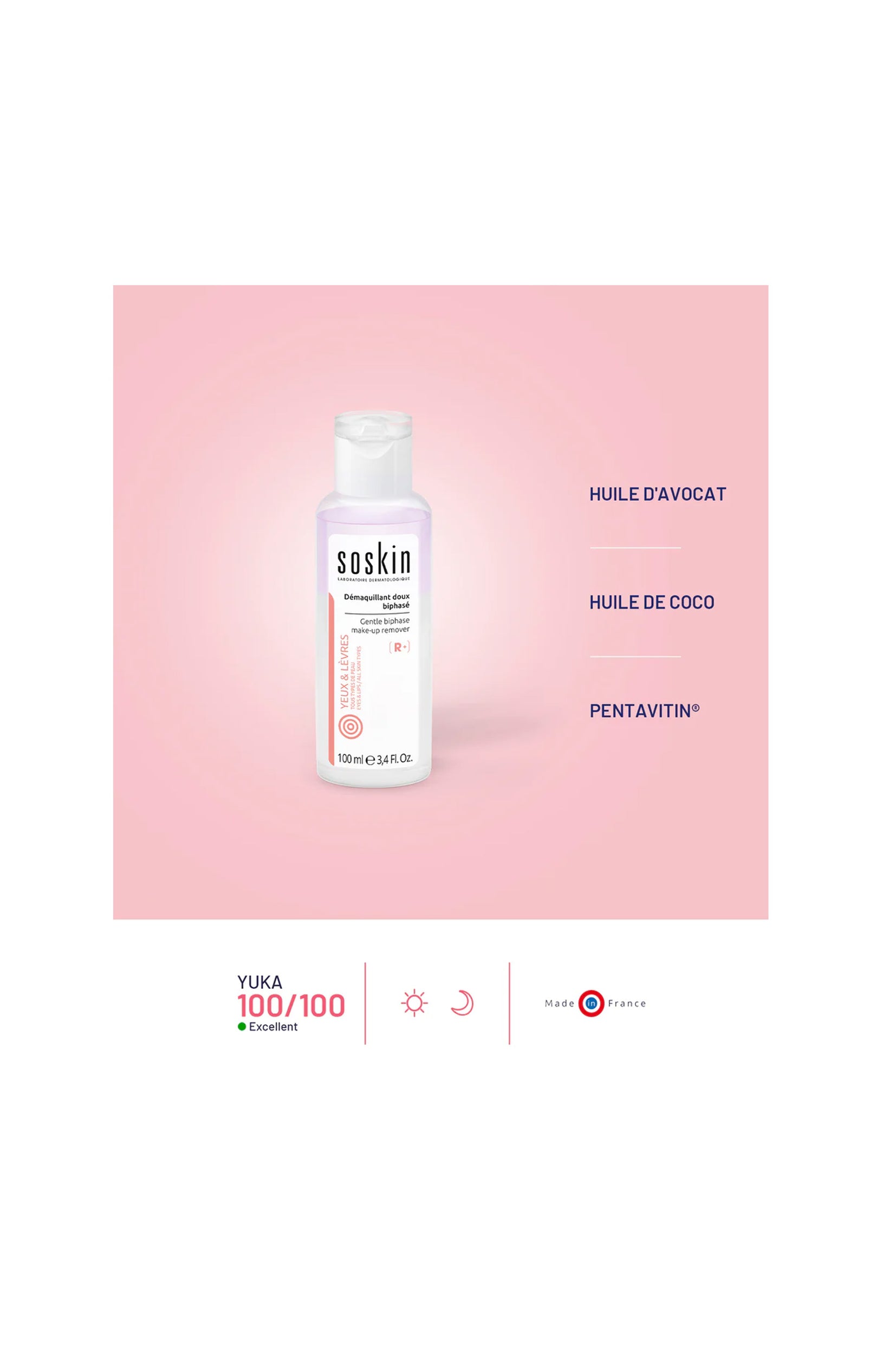 Démaquillant doux biphasé - 100 ml