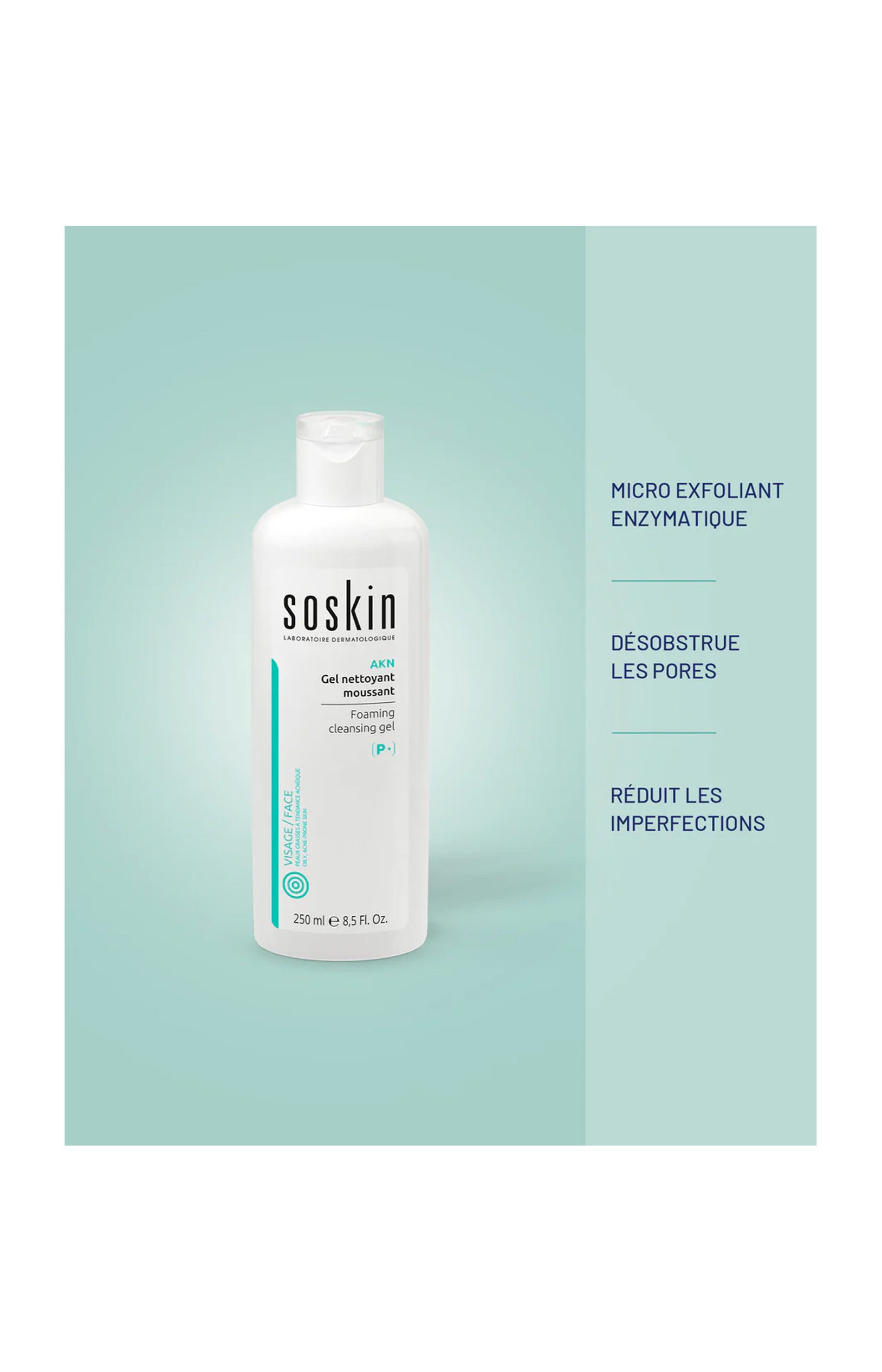 Gel nettoyant moussant - 250 ml