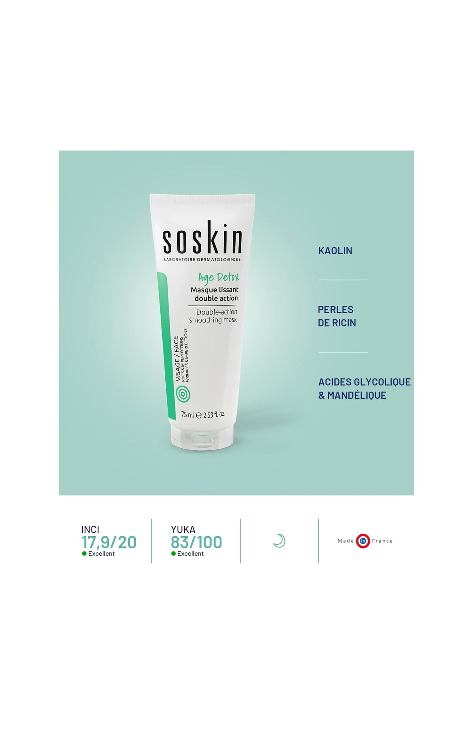 Masque lissant double action - 75 ml