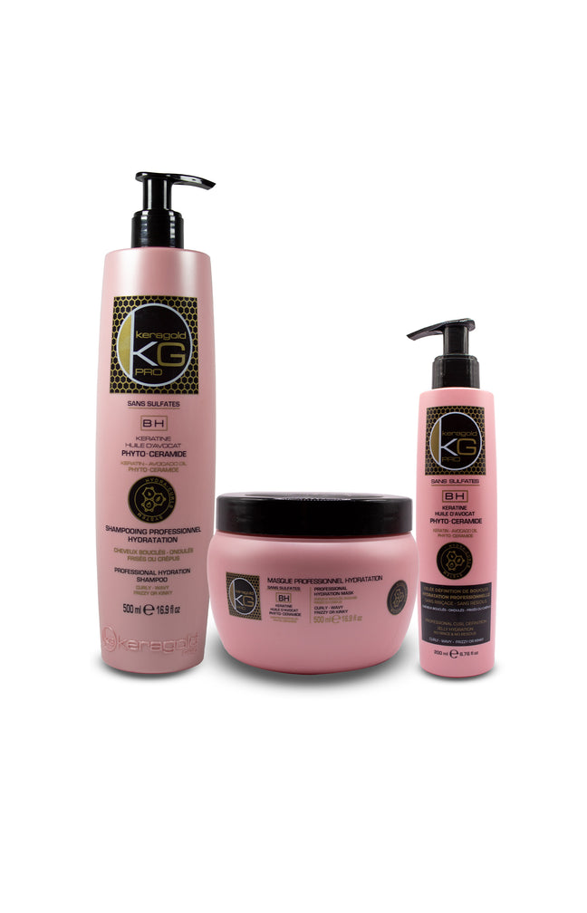 Routine phyto-ceramide - Kératine & Huile d'Avocat - 3 produits