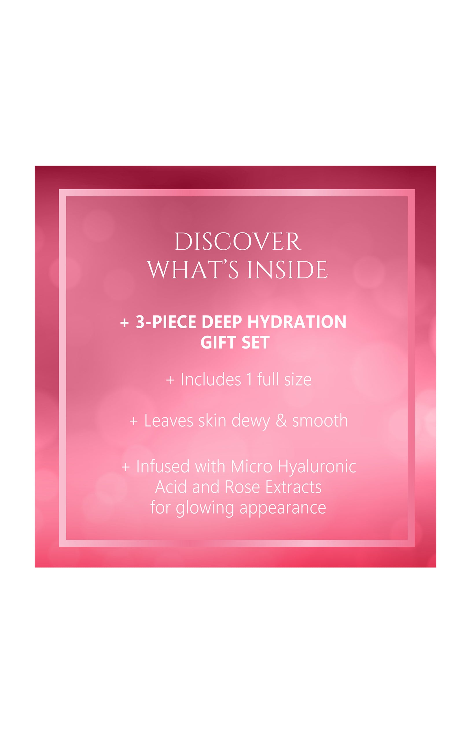 Coffret soins - True Rose Hydration - 3 produits