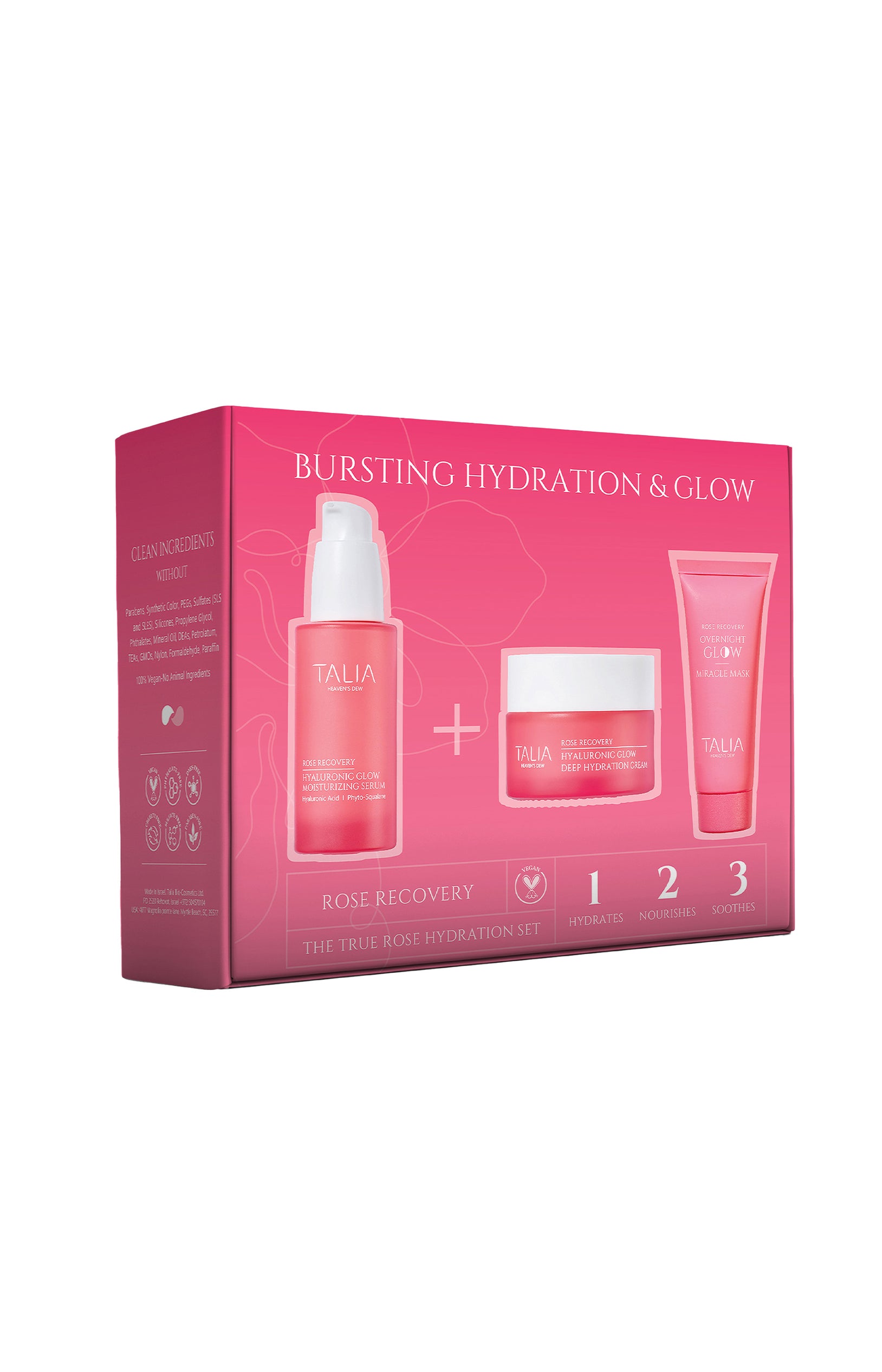 Coffret soins - True Rose Hydration - 3 produits