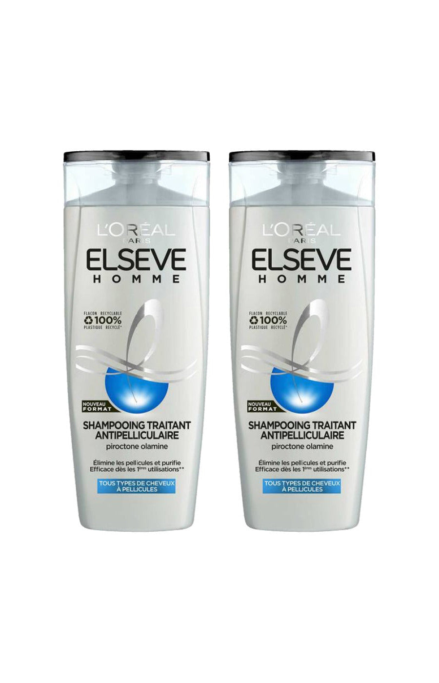 2 shampoings antipelliculaires - Homme - 350 ml