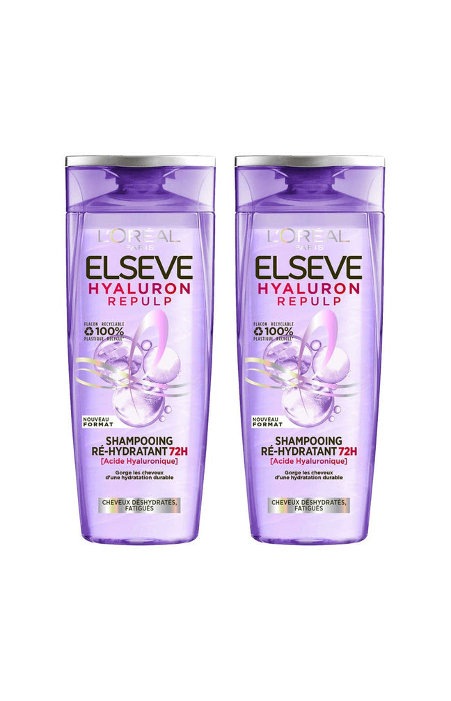 2 shampoings ré-hydratants - Acide hyaluronique - 250 ml