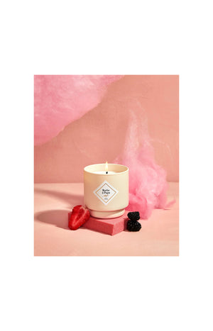 Bougie parfumée - Barbe à Papa - Bracelet Argent acier inoxydable - 180 g