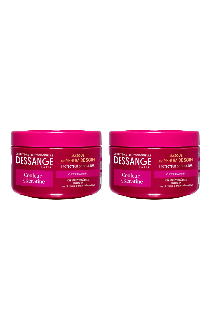 2 masques protecteurs de couleurs - kératine - 250 ml