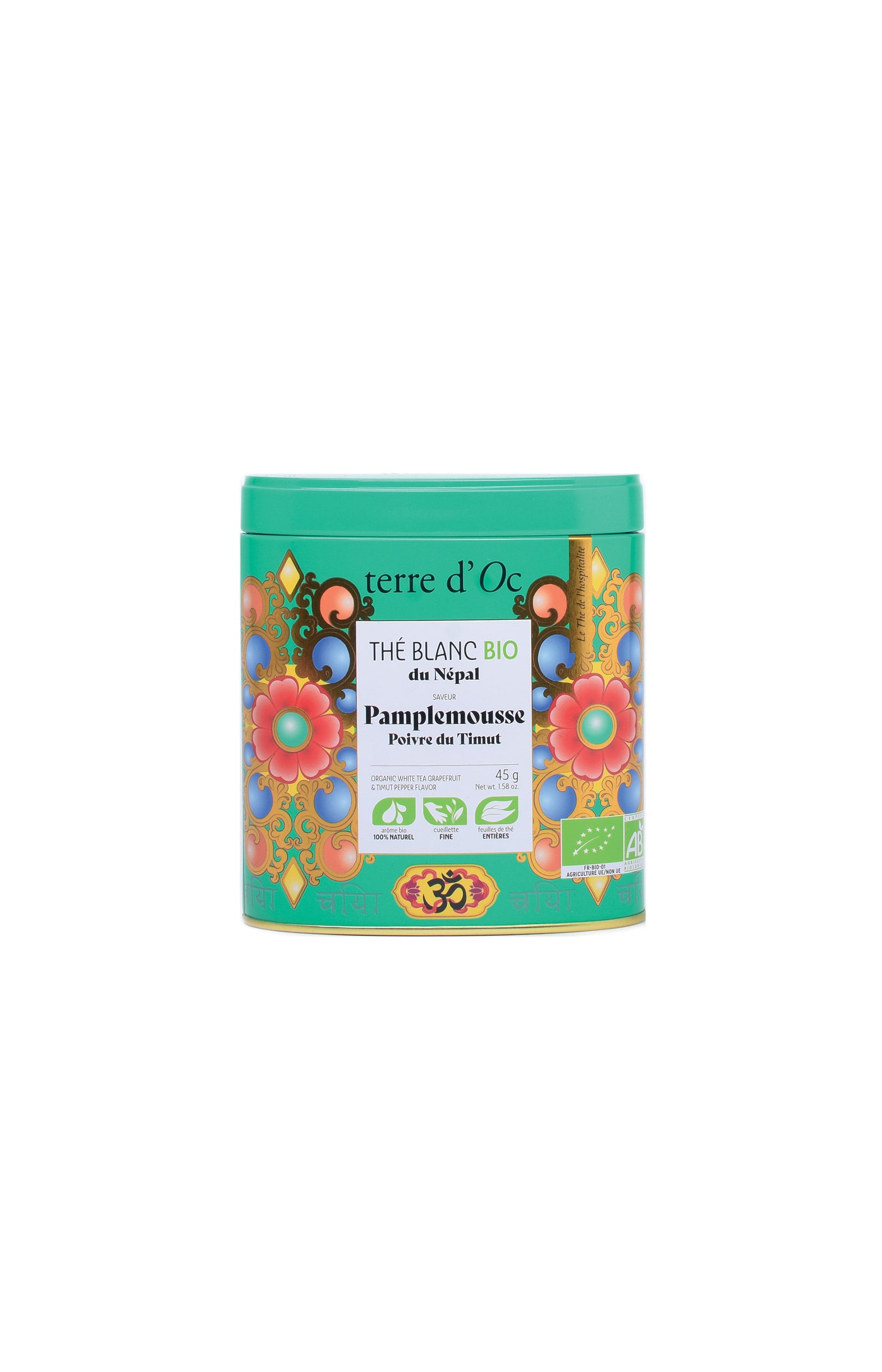 Thé blanc bio - Pamplemousse & Poivre du Timut - 45 g