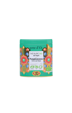 Thé blanc bio - Pamplemousse & Poivre du Timut - 45 g